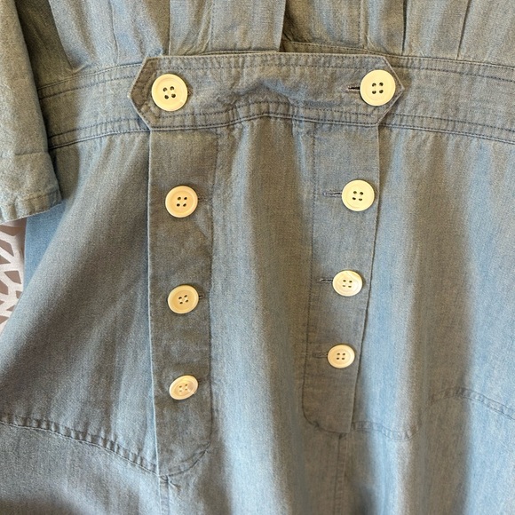 J. Peterman Rare Vintage Chambray Sailor Dress - Picture 3 of 16